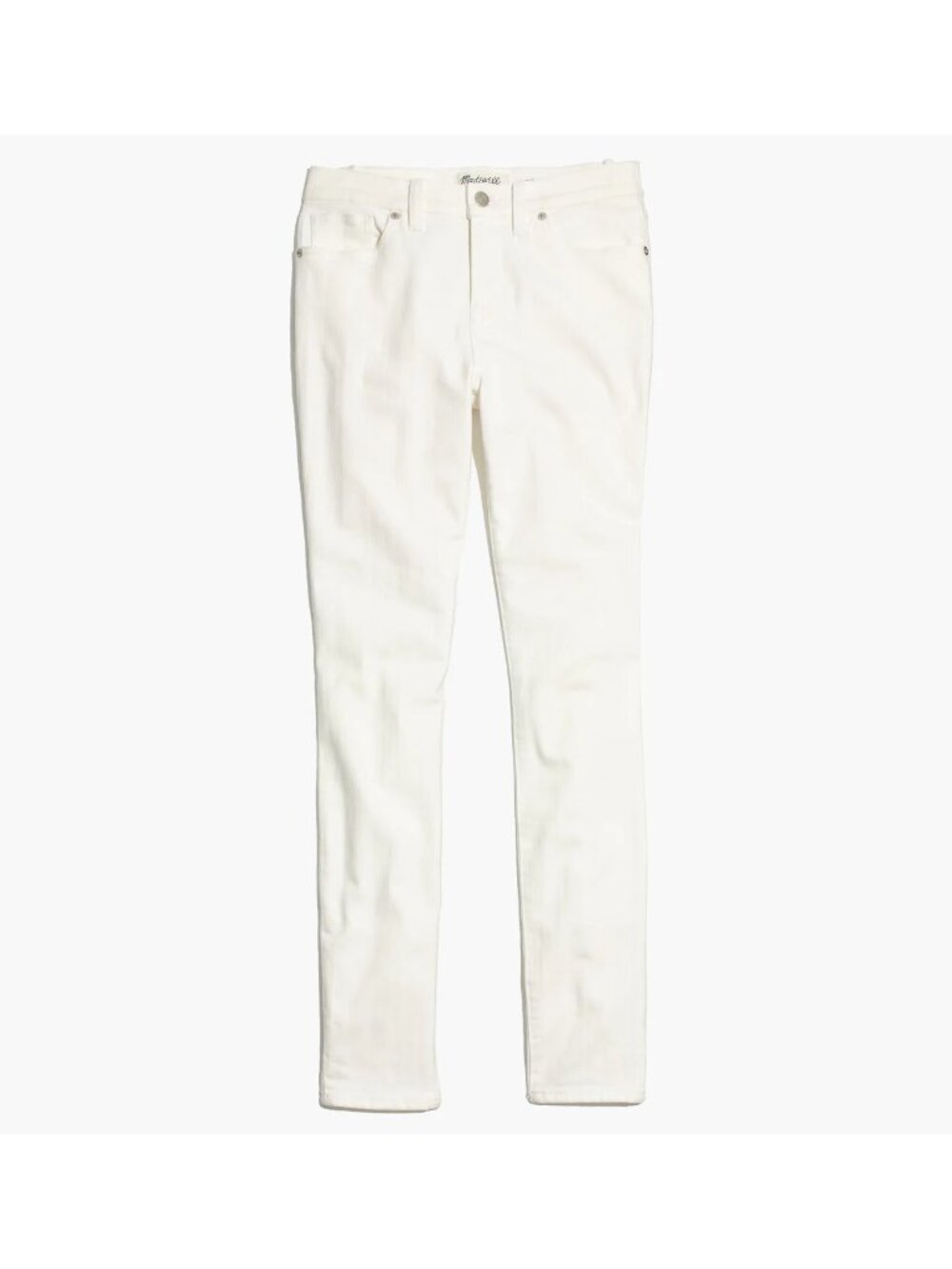 Madewell 9” High-Rise Skinny jeans white